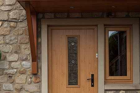 Wood Finish External Composite Door